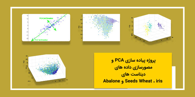 پروژه پیاده سازی PCA و مصورسازی داده های دیتاست های iris ، Wheat Seeds و Abalone